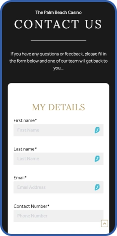 Palm Beach Casino UK Support